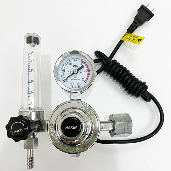 Electric Heated CO2 Regulator with Flow Meter