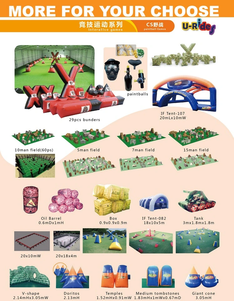 Inflatable Paintball Games, Inflatable Paintball Field