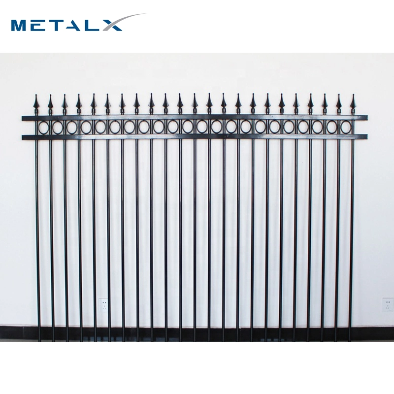 Wholesale/Supplier Custom Powder Coated Anti Rust Welded Wrought Picket Boundary Corrugated Decorative Garrison/Security/Safety Fence for Metal/Carbon Steel/Iron