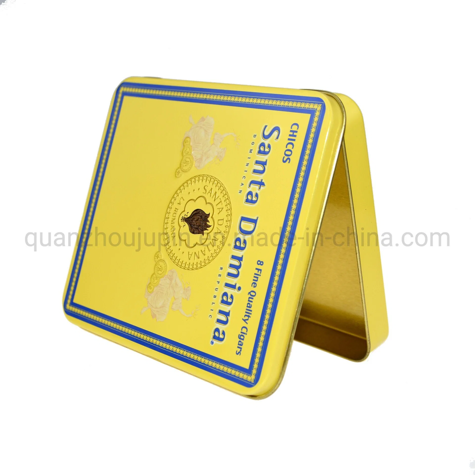 Customized Tinplate Offset Print Mustard Cigar Box