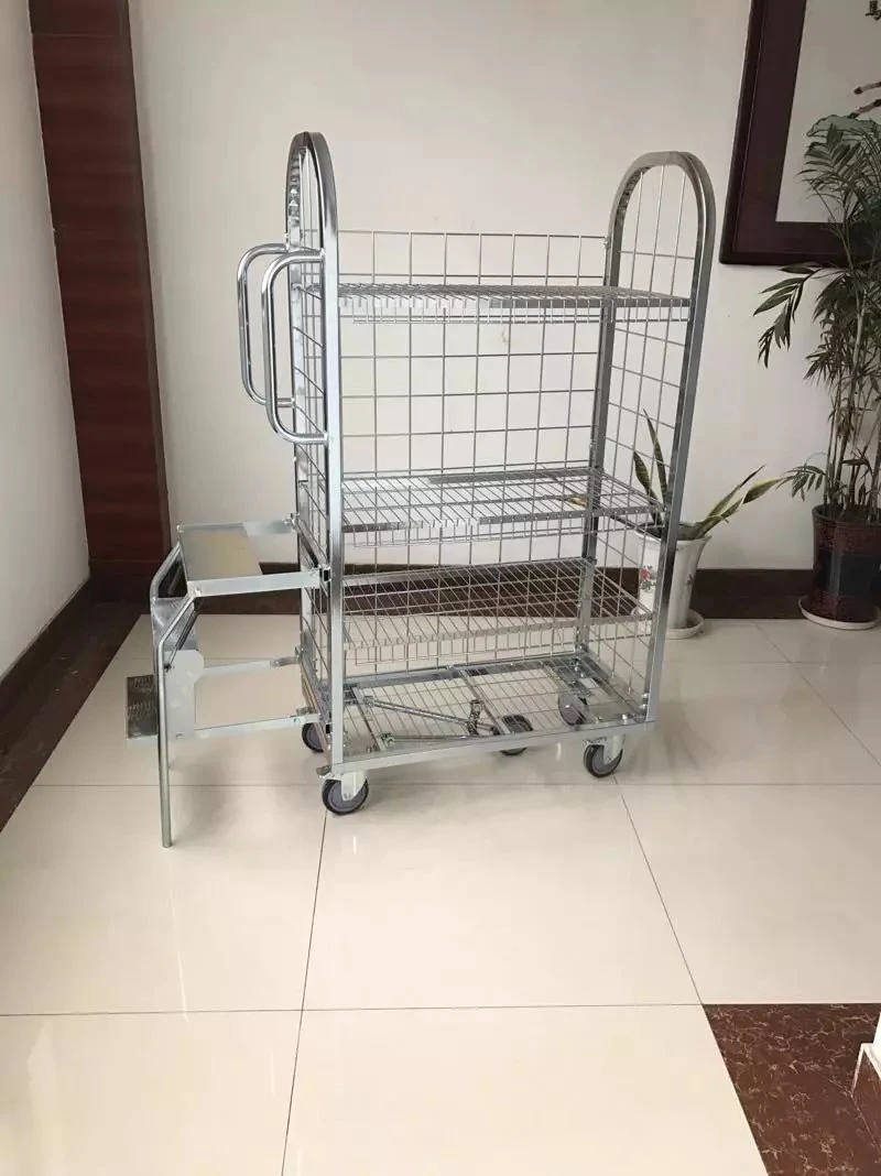 Folding Platform Truck Warehouse Cart Picking Trolley