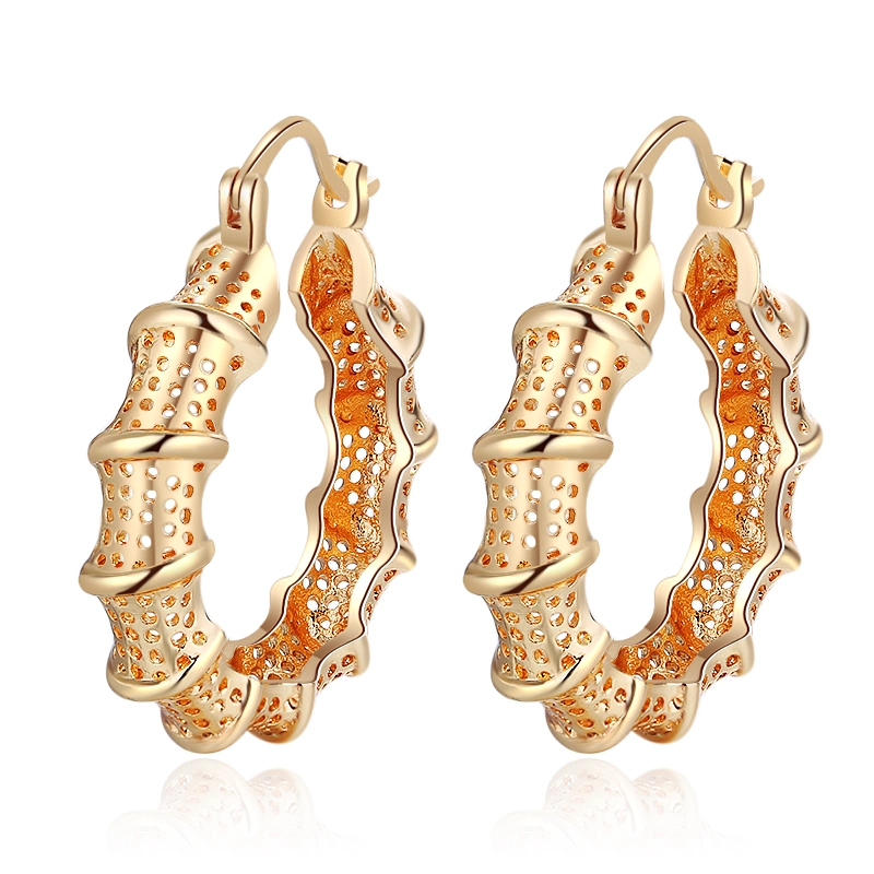 Женщин популярные 14K 18k позолоченными контактами Jewellry медных сплавов большого размера Earring выдвижных дуг