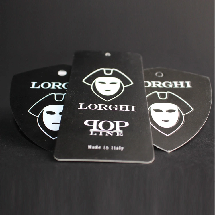 Free Design Service Custom Clothing Paper Swing Product Hang Tags for Garment