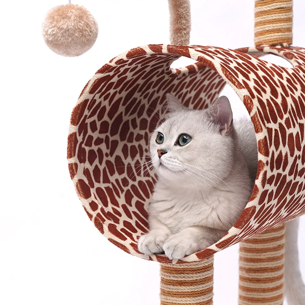 Настройки OEM Giraffee Cat игрушек и Cat дерево с Cat туннель для ПЭТ расходные материалы
