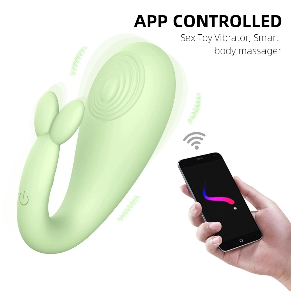 Contrôle du téléphone mobile rechargeable APP vibreur pour les femmes sex toy