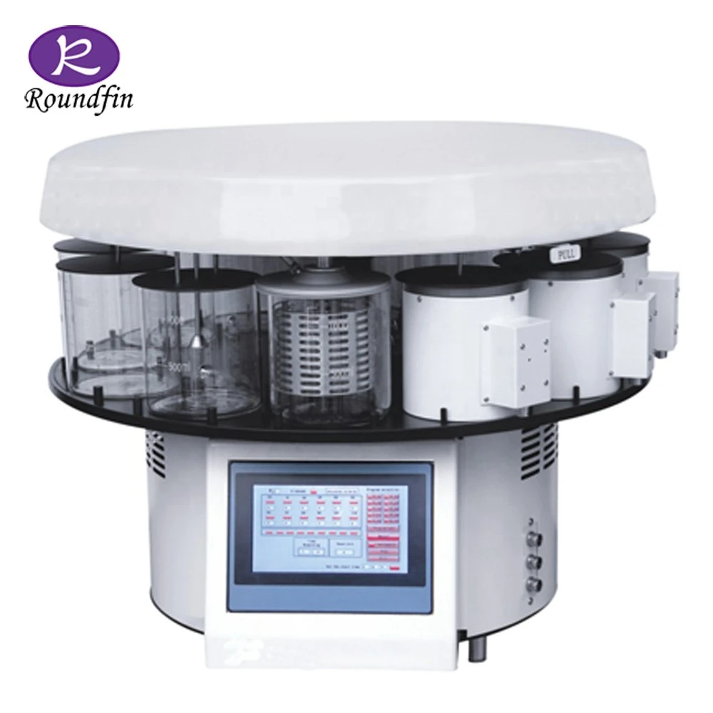 Histological Vacuum Auto Tissue Processor with Clear Glass Jar Carousel Shape