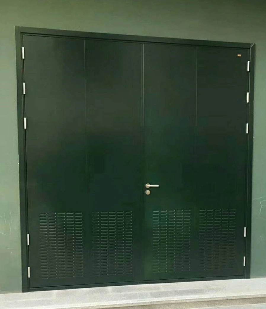 UL Certificate Industrial Antiknock Exterior Galvanized Steel Commercial Emergency Exit Swing Door Safety Gate for Escape Passage