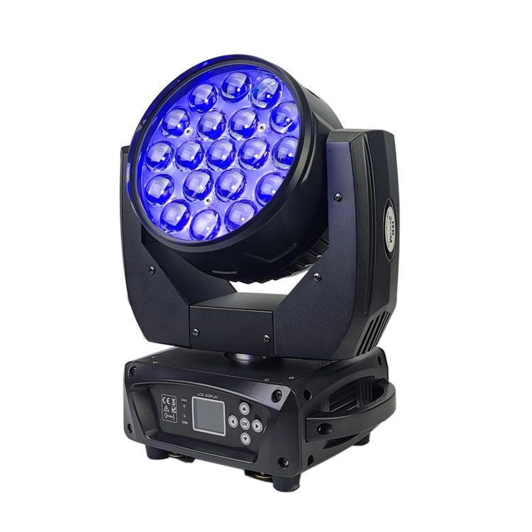 19 X 15W 4en1 LED RGBW Moving Head Wash Le Zoom