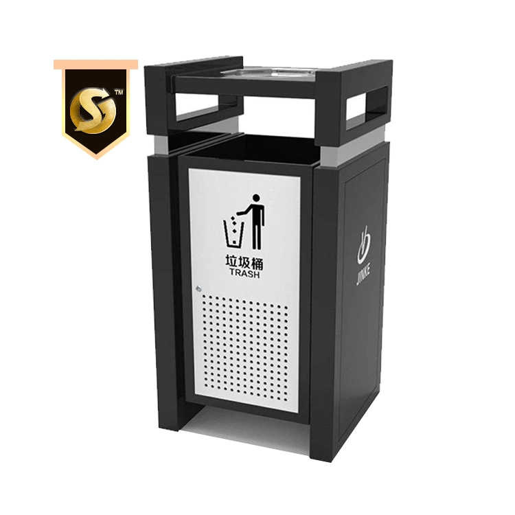 Custom Wastebin Rubbish Recycle Waste Bin Stainless Steel Trash Can