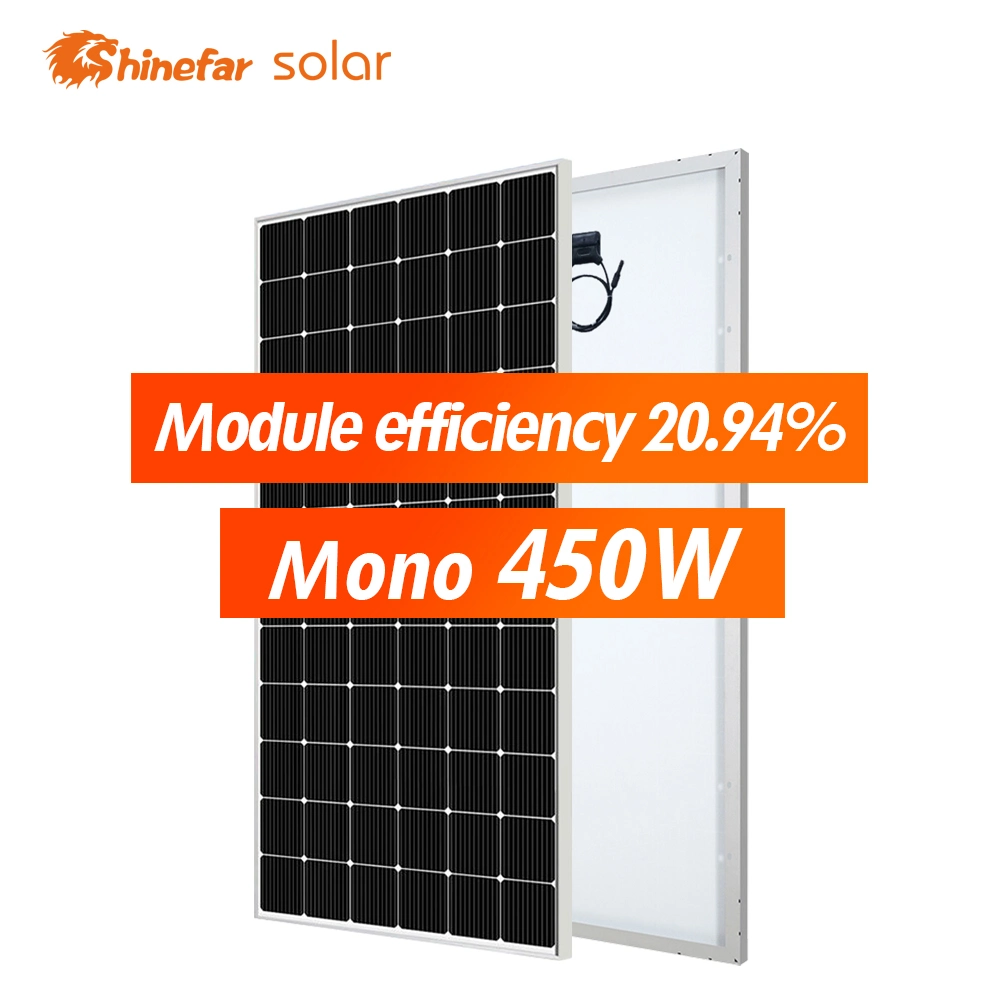 Los paneles solares Shinefar 460W Módulo PV de silicio mono lleno de energía solar Shinefar