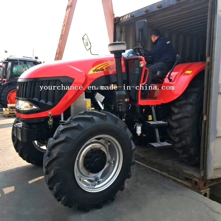 Jamaica Hot Selling Agricultural Machinery Dq1004 100HP Strong Power 6 Cylinder Engine Big Tire Front 13.6-24 Rear 18.4-30 Durable Wheel Farm Tractor