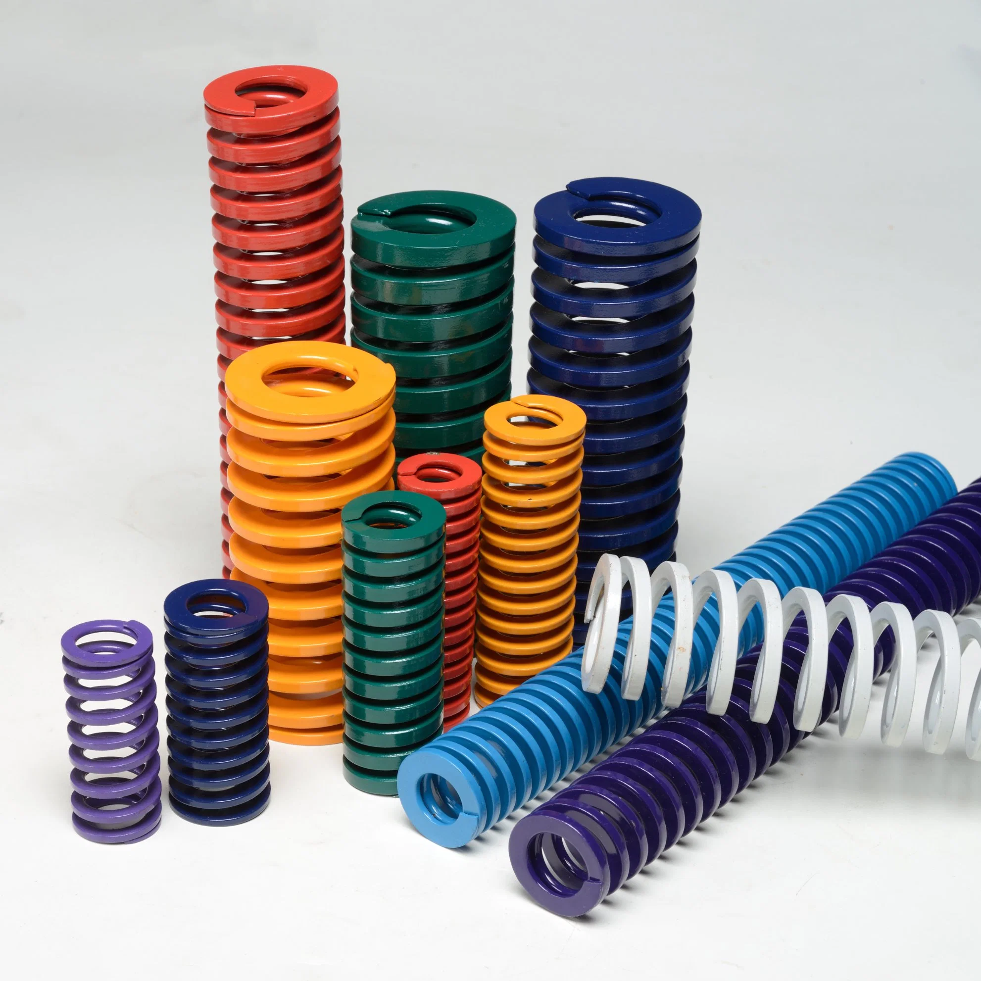 Revêtement de couleur personnalisée en usine divers ressorts de compression de la bobine du moule Heavy Duty ressort du moule