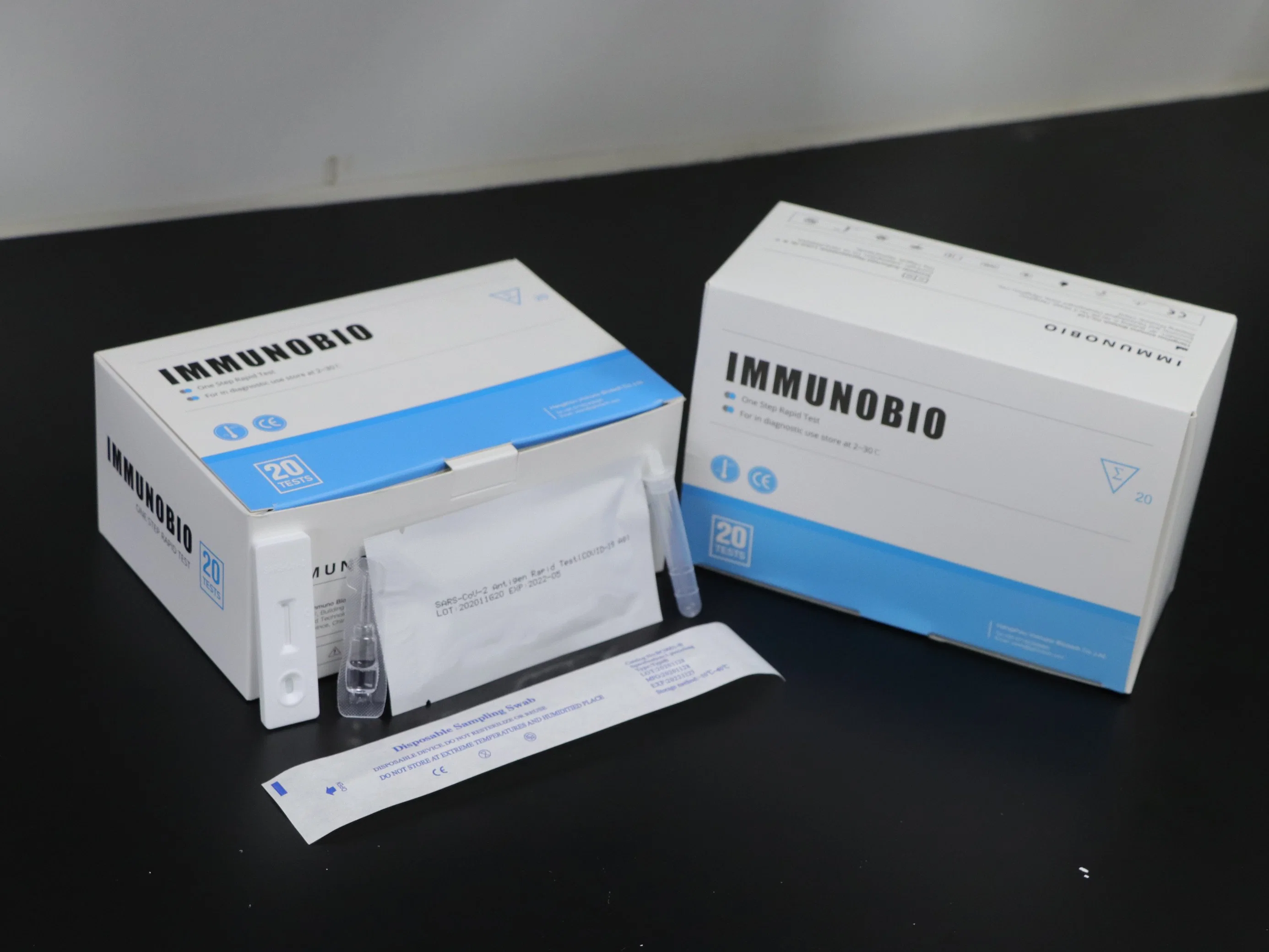 Pei/Bfarm Immunobio antigène écouvillonnage nasal Test Kit CE/ISO13485