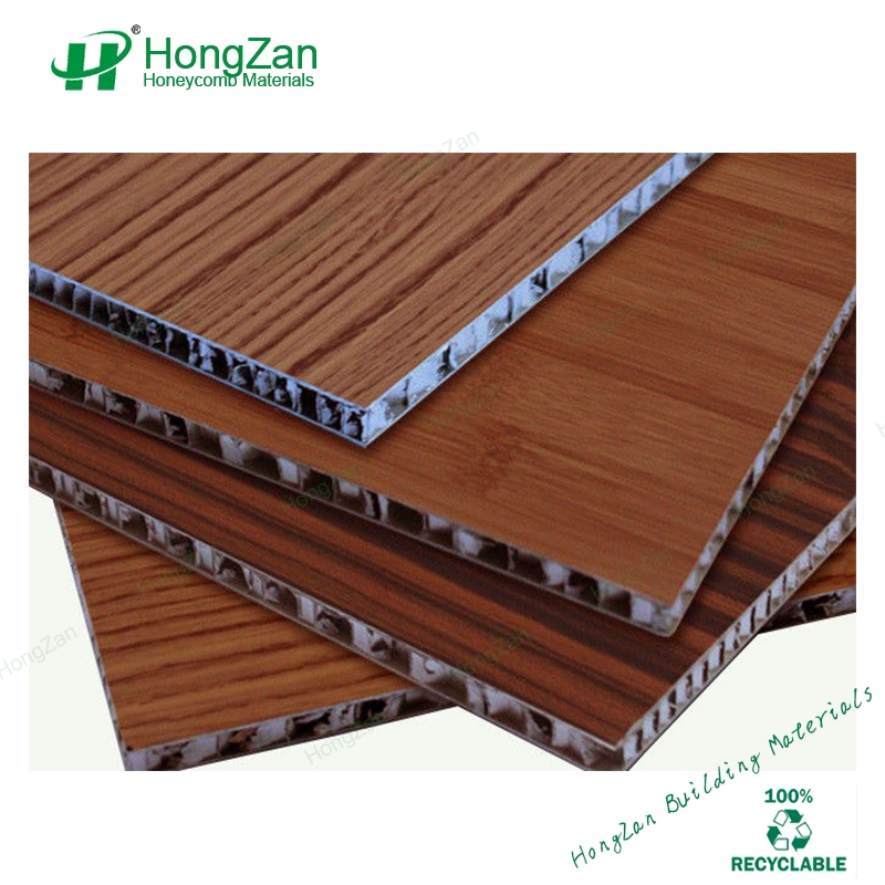 Wood Grain Painted Solid Aluminum Panel Curtain Wall