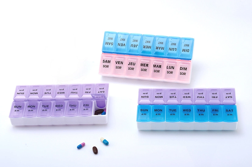 7 Days Pill Organizer Tablet Box Weekly Pill Box