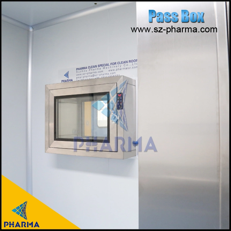 Stainless Steel Pass Box Transfer Window with Fingerprint Unlock