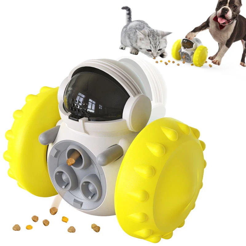 Chat Chien Voiture de fuite de pivotement d'alimentation équilibrée Pet Toy