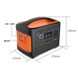 Backup Battery 220V 500W Pure Sine Wave AC Outlet Solar Generator Portable Power Station for Outdoors Camping Travel Emergency