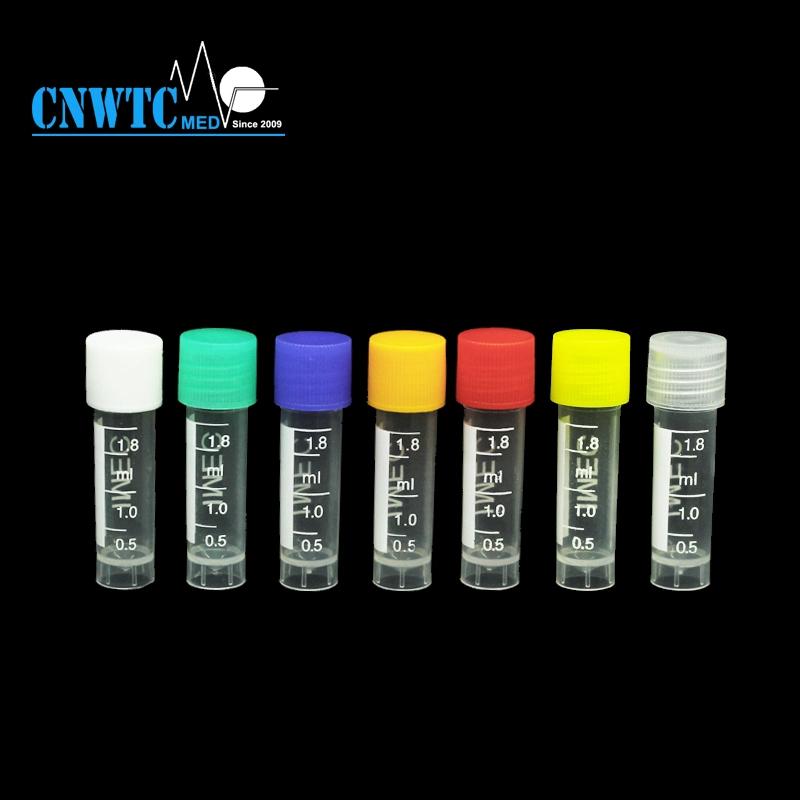 Screw Cap Plastic 2ml Cryovial Tube