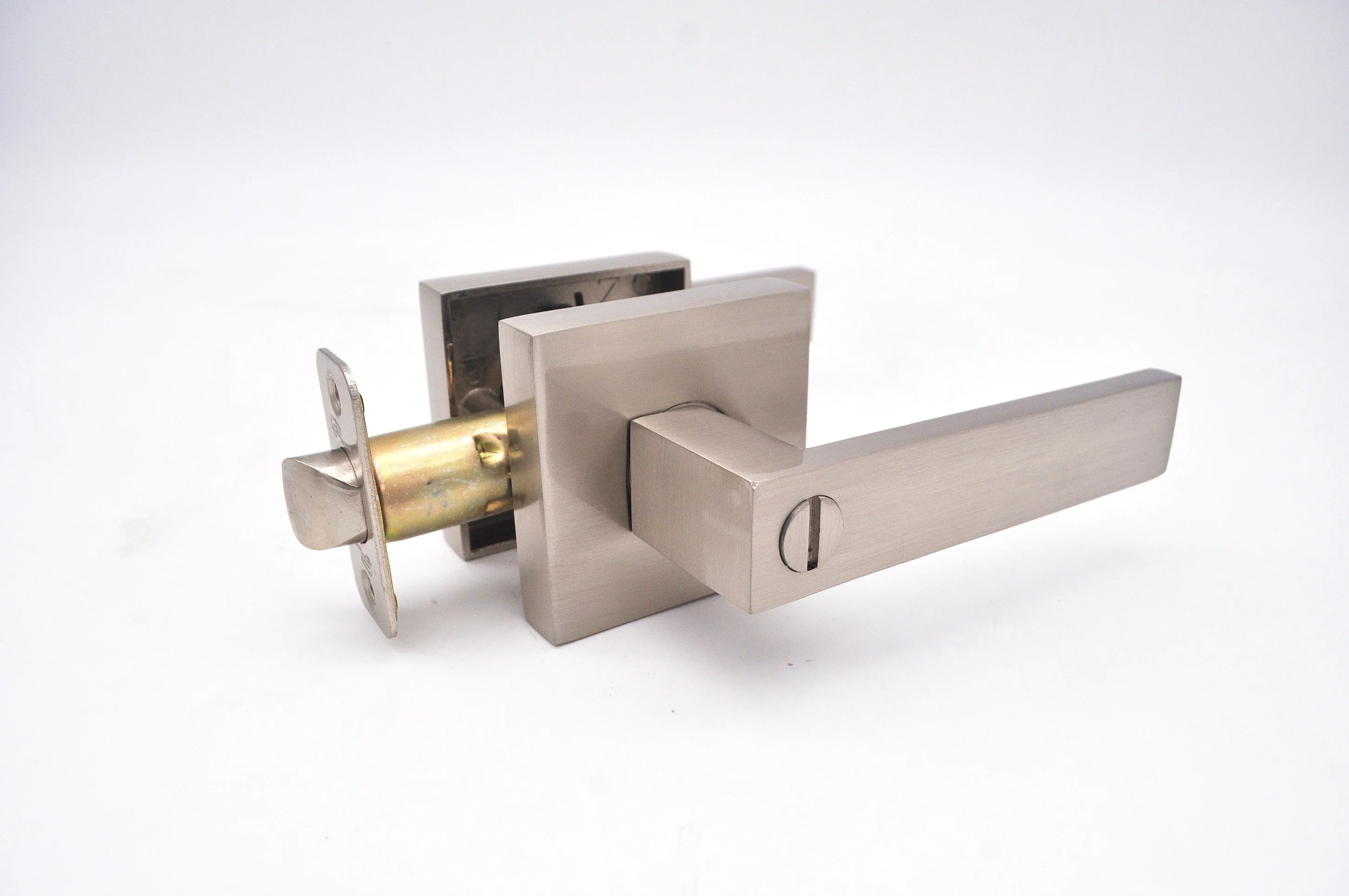 Maxal aluminio aleación función de privacidad cerradura de puerta, bloqueo de palanca tubular, Leverset