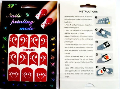 Cheapest Nail Art Stencil Plus de Design disponible