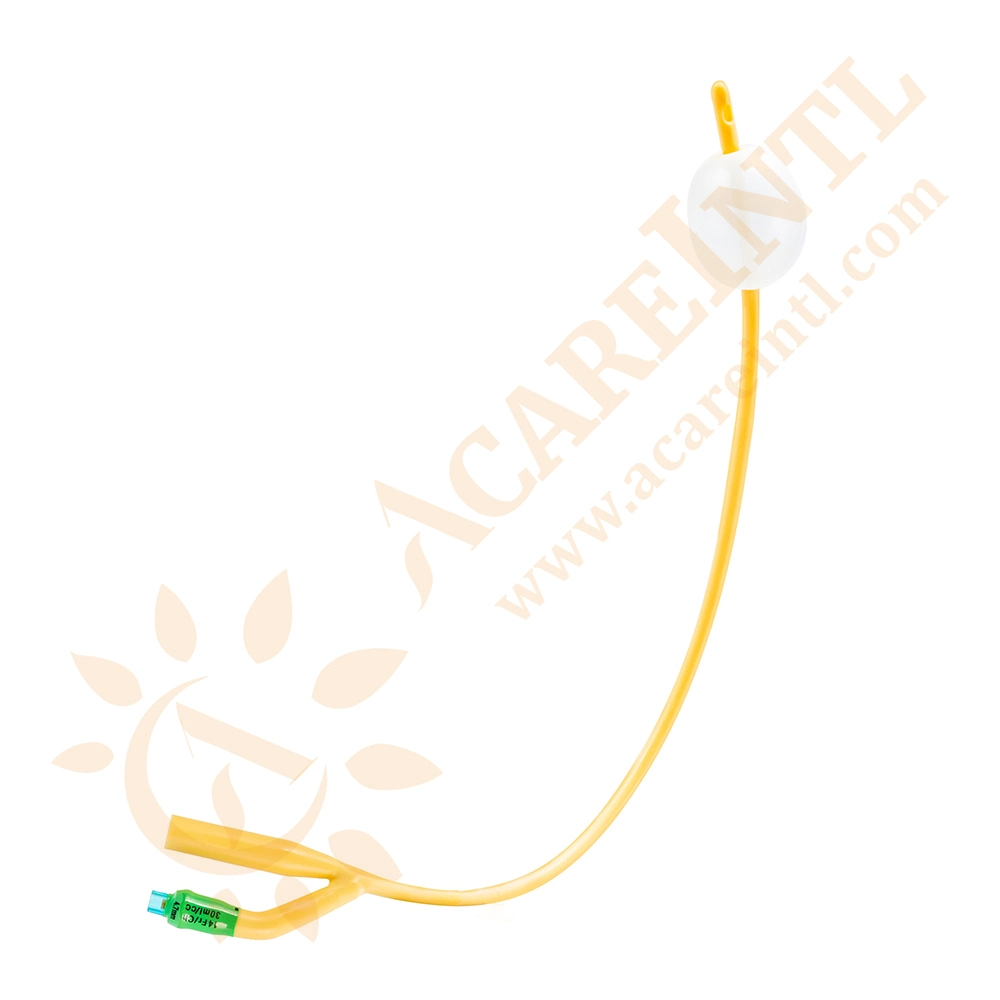 Disposable Medical Latex Foley Catheter Indwelling Catheters with CE & ISO