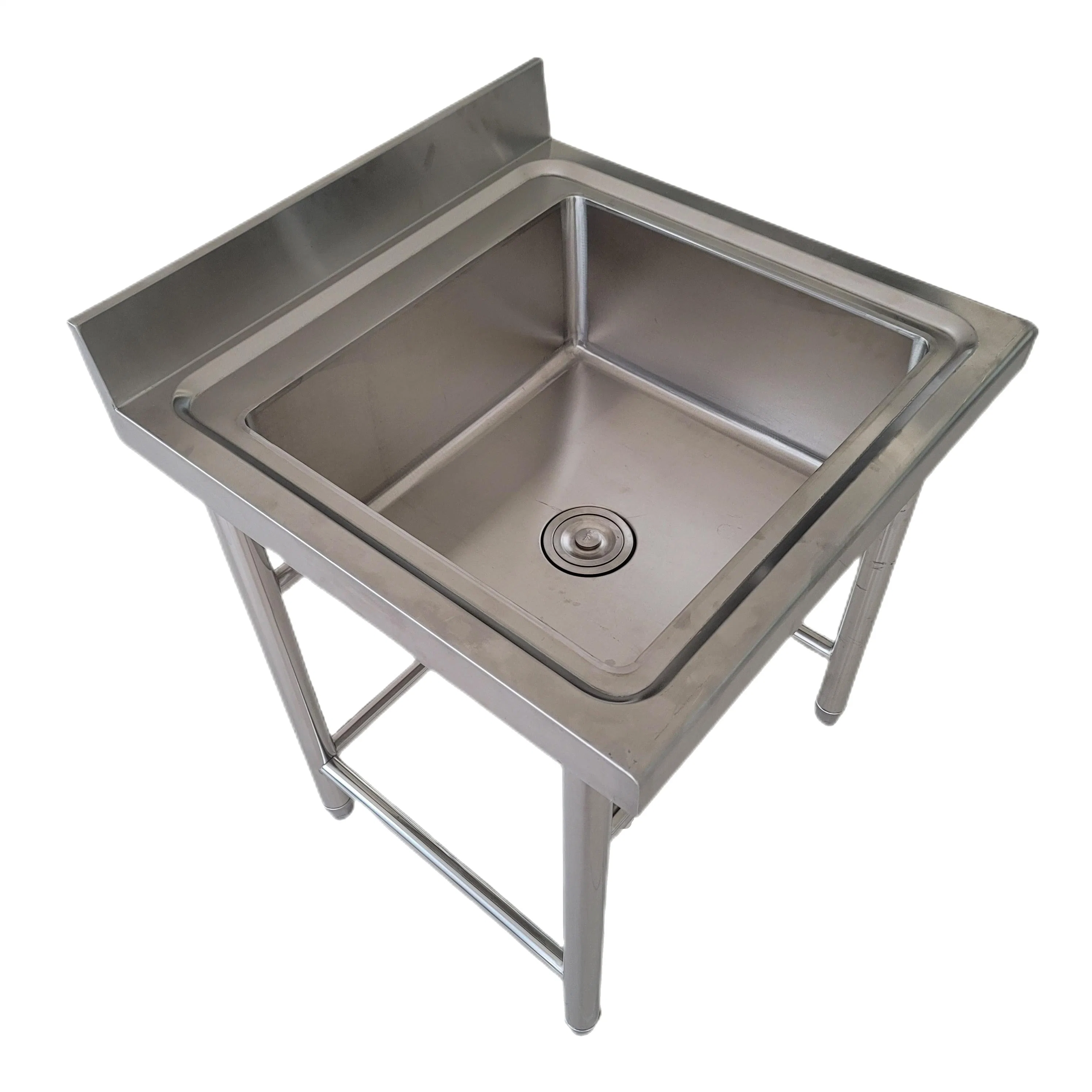 Custom Stainless Steel Kitchen Sinks Single Bowl Commercial Sink