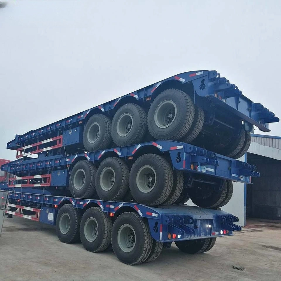 Carbon Steel Shipping Excavator 40 Ton 60ton Lowboy Trailers Sale