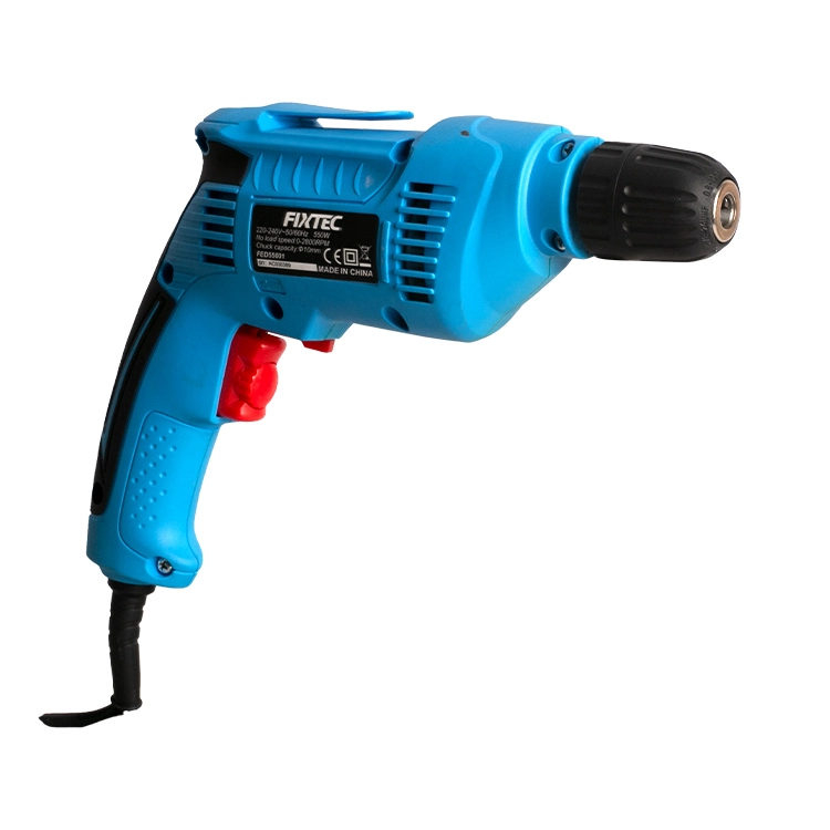 Fixtec Power Tool 550W 10mm Hand Portable Electric Drill of Electric Drill Machine
