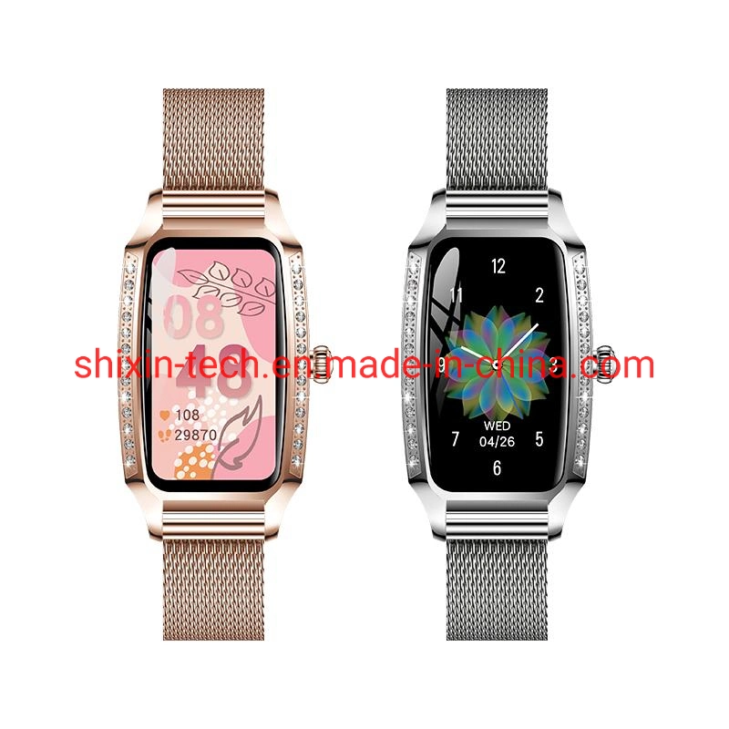 2022 Made in China New Original H8 Plus Ladies Smart Watch Ladies Waterproof Fitness Girls Smart Watch Diamond Sports Fashion Ladies Watch