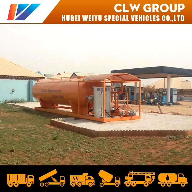 China Good Price 25000L/25cbm LPG Cooking Gas Cylinder Plant 12.5mt/12.5t LPG Mobile Filling Skid Station