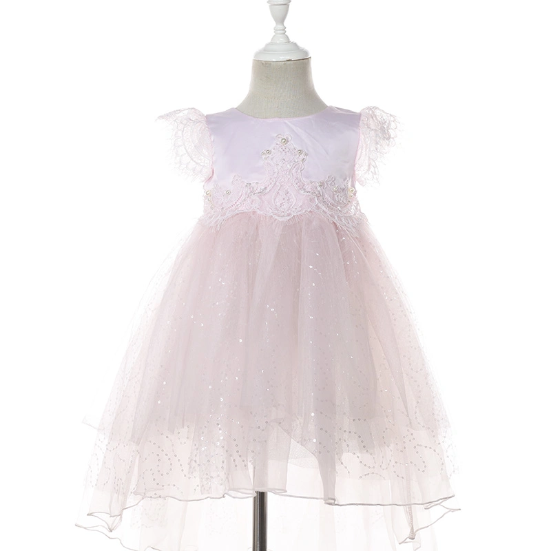 Designer Toddlers Girls Party Dresses Lace Applique Tull Prom Dresses for Wedding