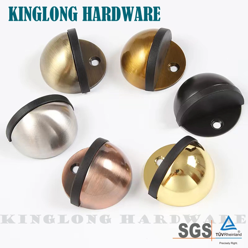 Stainless Steel Door Hardware Magnetic Wall Protector Door Stopper Door Holder with Rubber