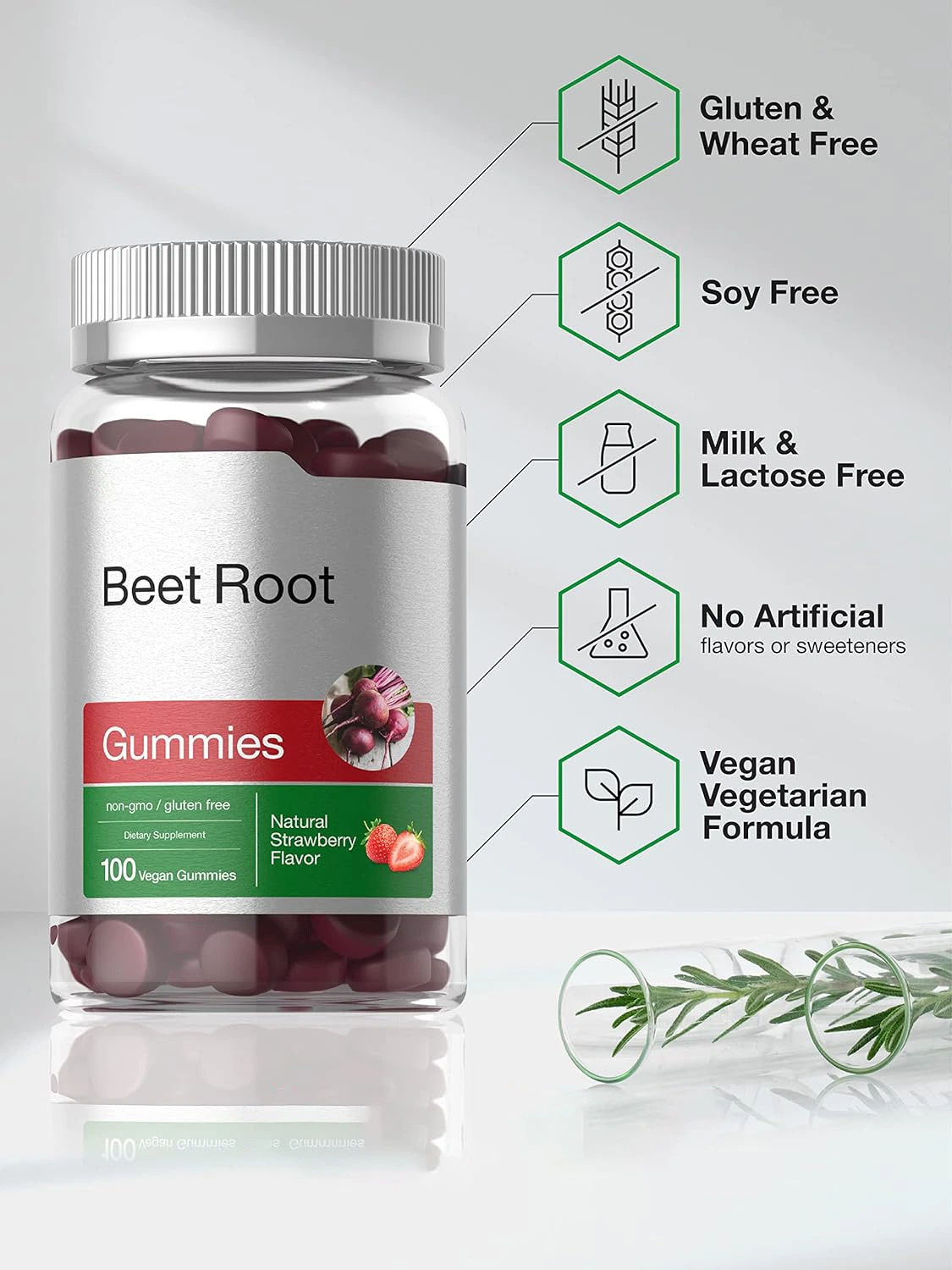 OEM etiqueta privada Vegan Beet raíz Gummies Suplemento de alimentos