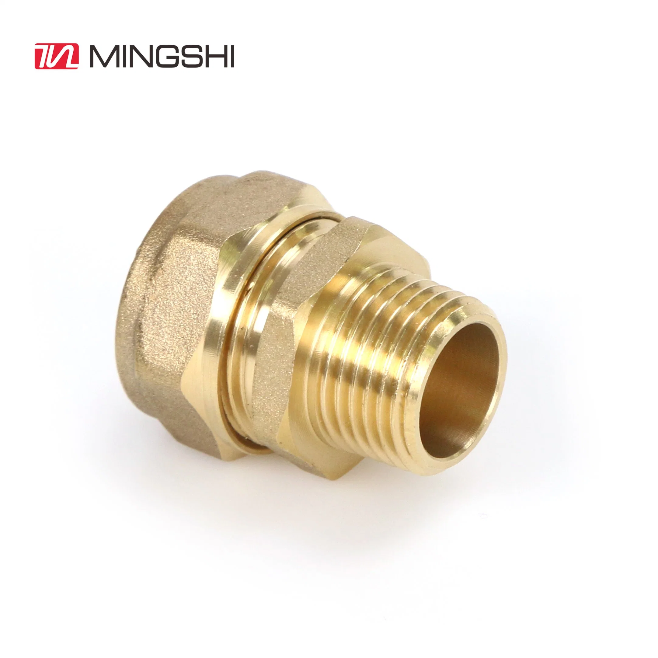 Cw617/Hpb58-2 Brass Copper Connector/Brass Compression Fittings/Plumbing Fitting/Copper Fitting/Water Fitting/Coupling with CE/Acs/Skz/Aenor