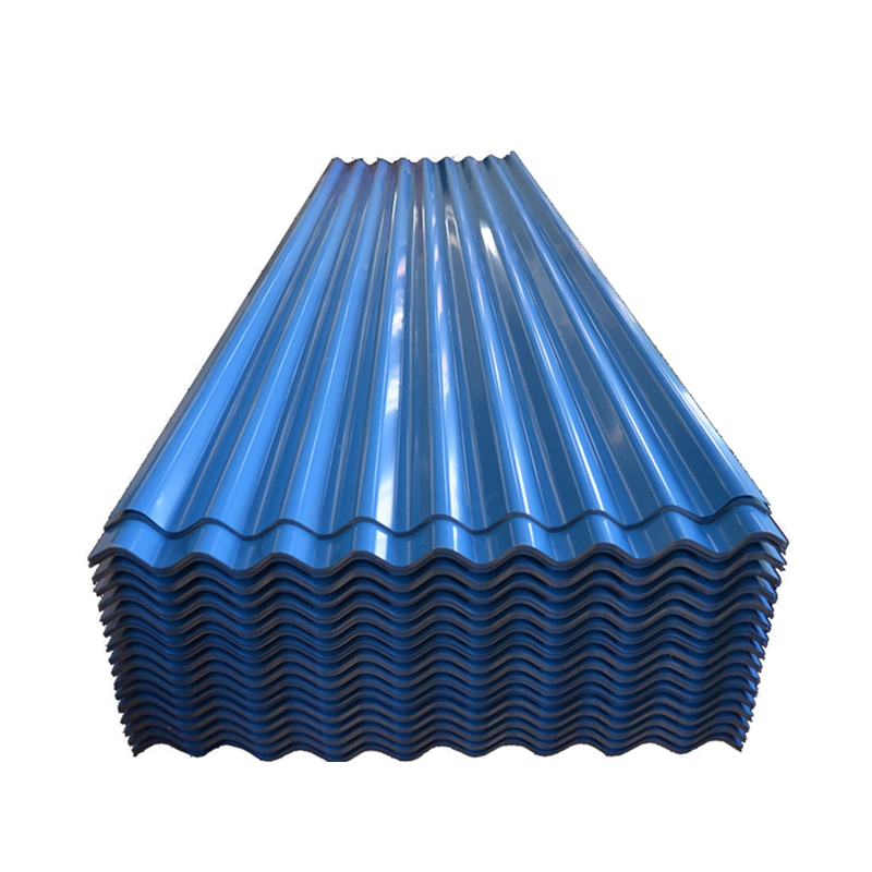 SGCC Sgch G550 Colorful Hollow plástico para techos de PVC 20 Gauge Gi Galvanizado Corrugado PPGI Color recubiertos de acero prepintado de metal Cubierta para almacén