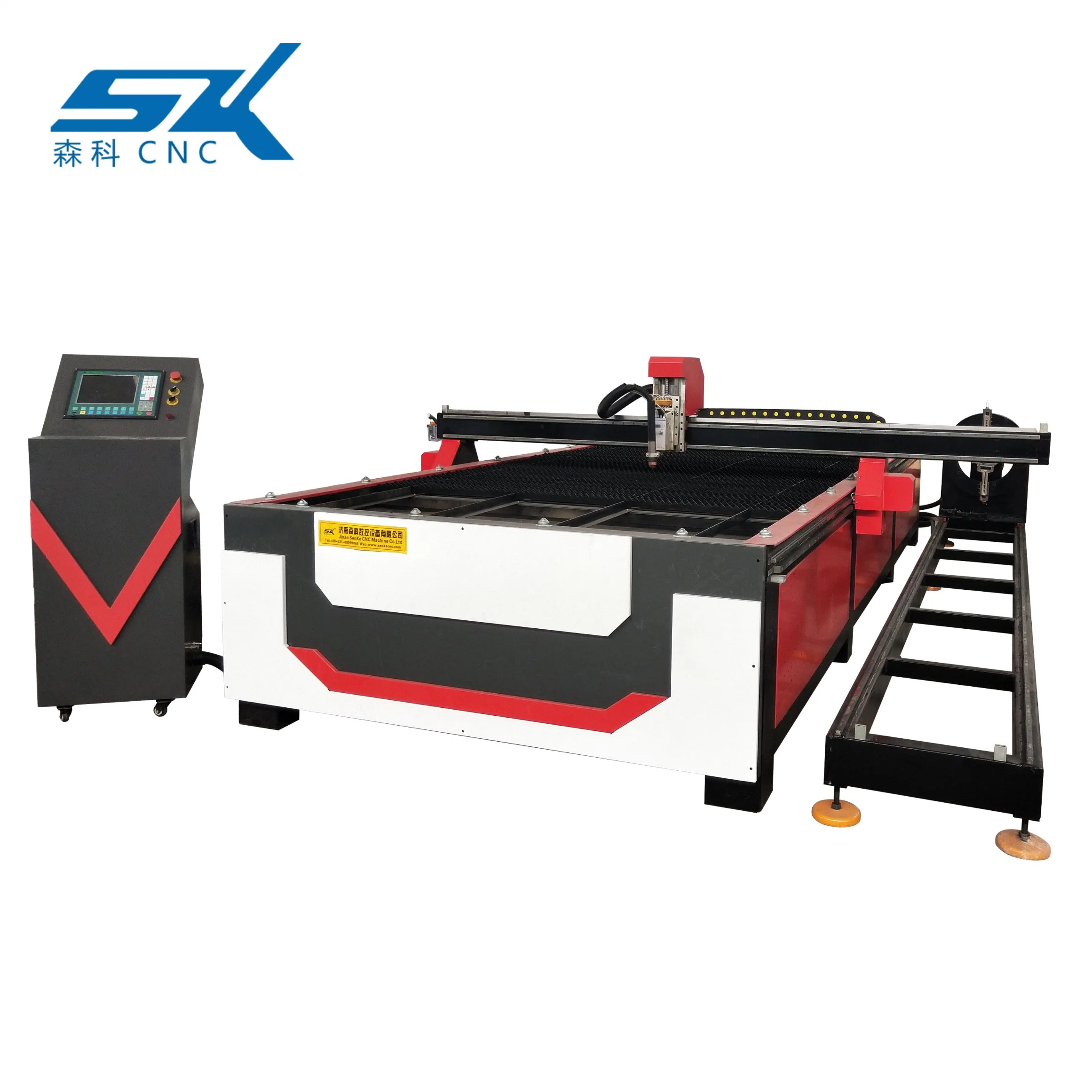 100A 200A Popular Large Working Table Model 3015 2053 with Rotary 4 Axis Plasma Cutting Metal Iron Sheet CNC Machine
