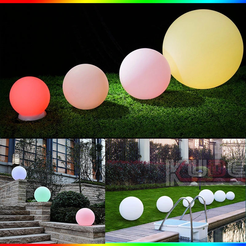 Battery Operated Colorful LED Balls for Garden with Waterproof