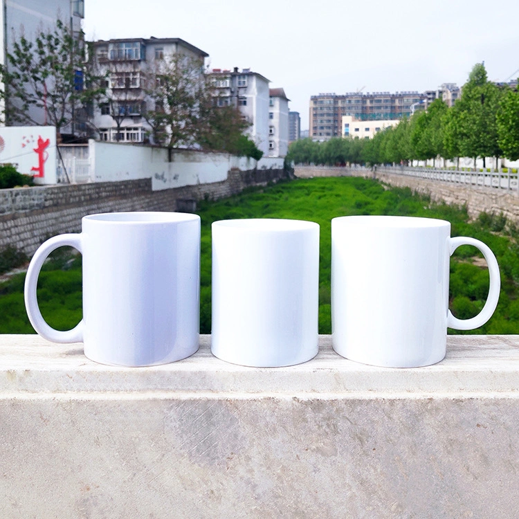 Caneca simples venda diretamente da fábrica de cerâmica de logotipo Cup Copa revestido de Transferência Térmica