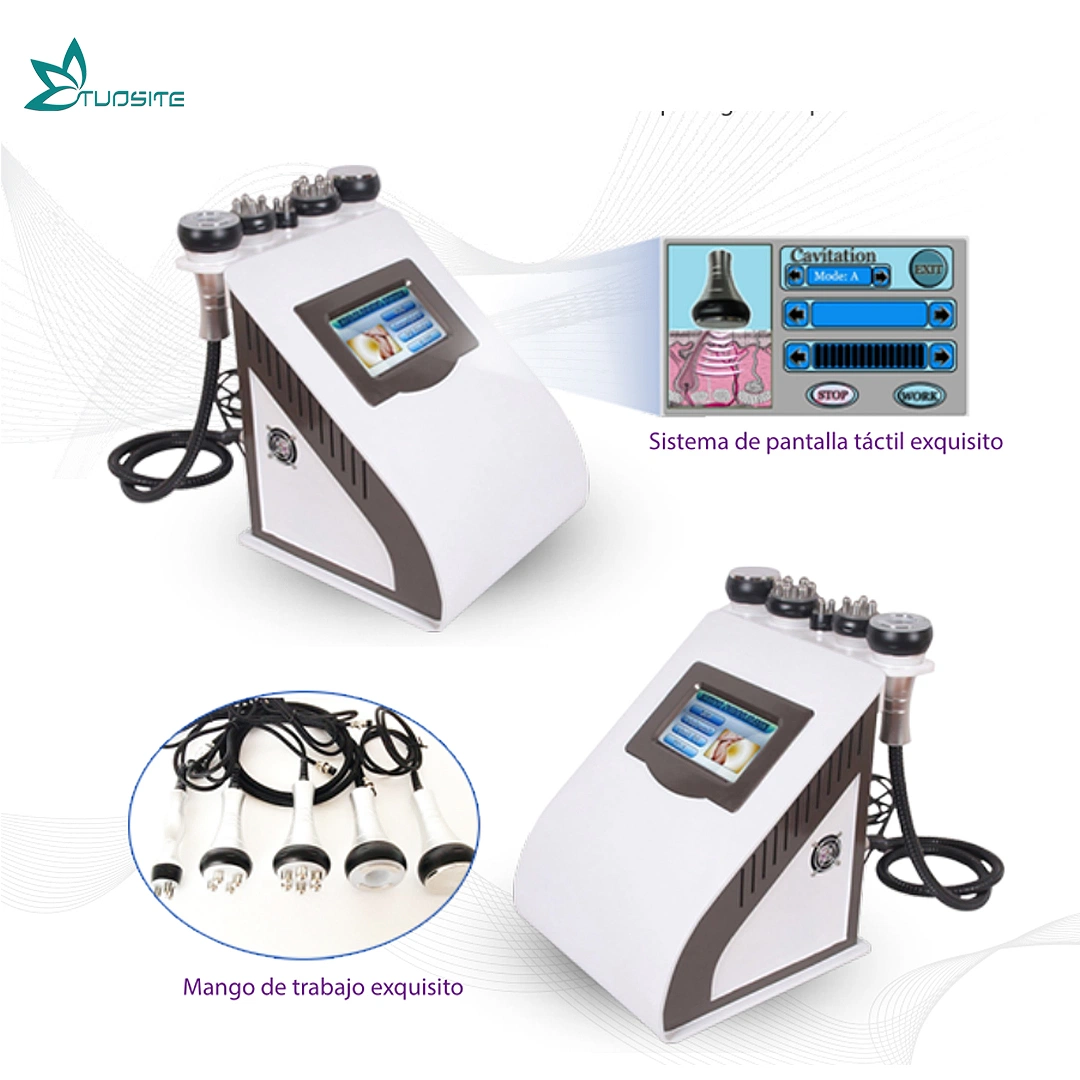 Portable Ultrasonic Vacuum Cavitation System 6 in 1 Body Slimming Equipment