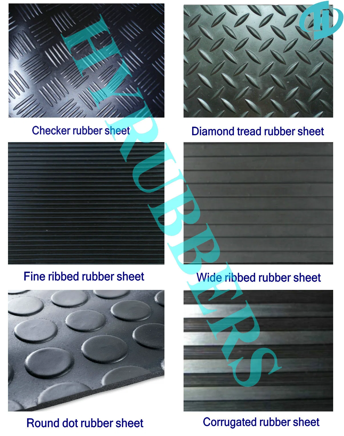 Round Button Rubber Sheet Rolls; Rubber Mat