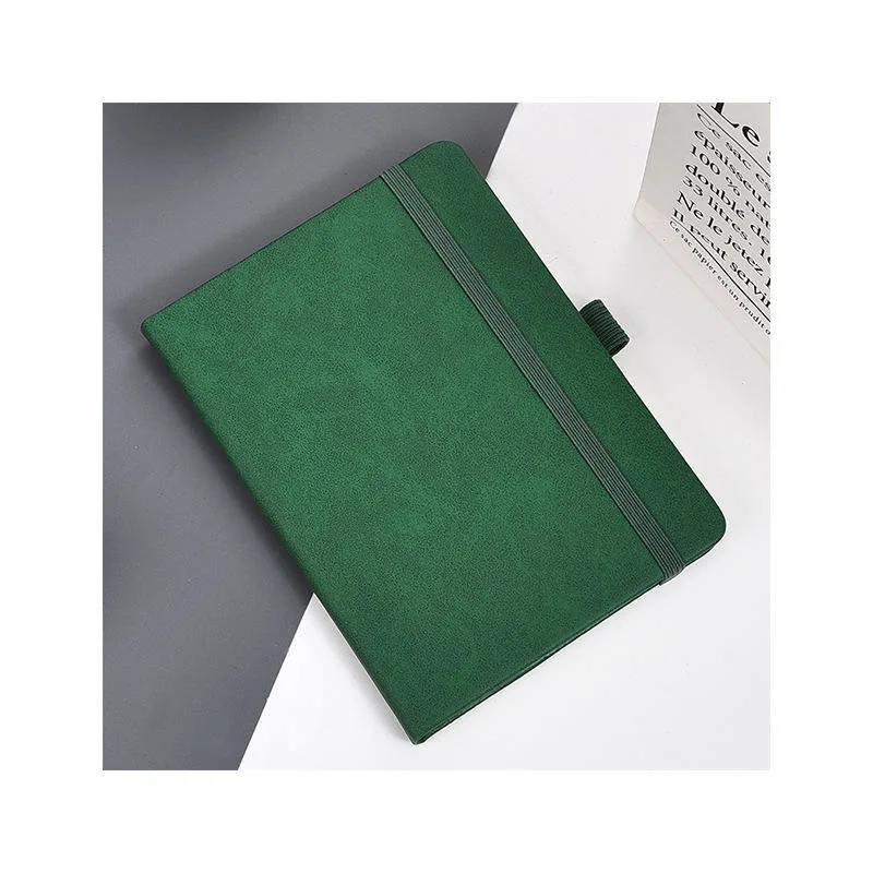 Premium PU Leather Eco-Friendly Paper Printing Glue Bound A6/A7 Hardcover Notebook