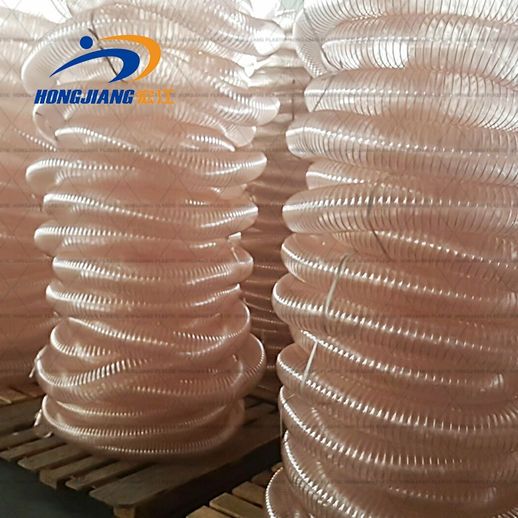 50 63 65mm 75 100 102 110 125 150 200 300 400 500 600mm Copper Steel Wire Spiral Polyurethane Air Dust PU Air Ducting Hose Pipe