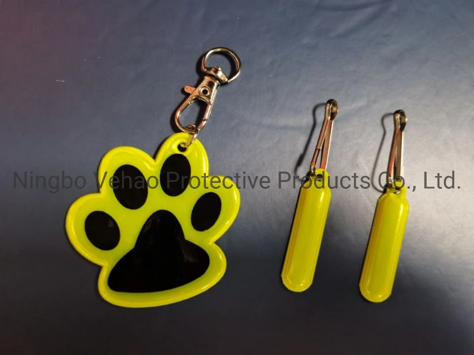 Hot Promotional Gift PVC Reflective Ornaments Key Chain Dfo-019