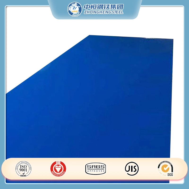 Sea Blue Color Steel Plate, Color Coated Plate, Color Coated Rolled Corrugated Plate, Color Steel Tile