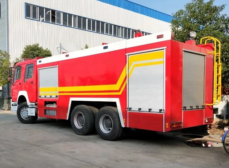 HOWO 6X4 Fire Rescue motor camión de bomberos