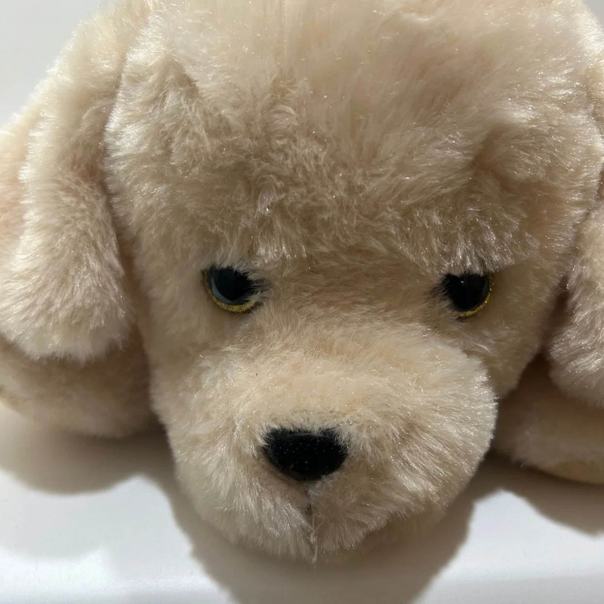 Plush Golden Retriever for Christmas with Hat Adorable Stuffed Toys