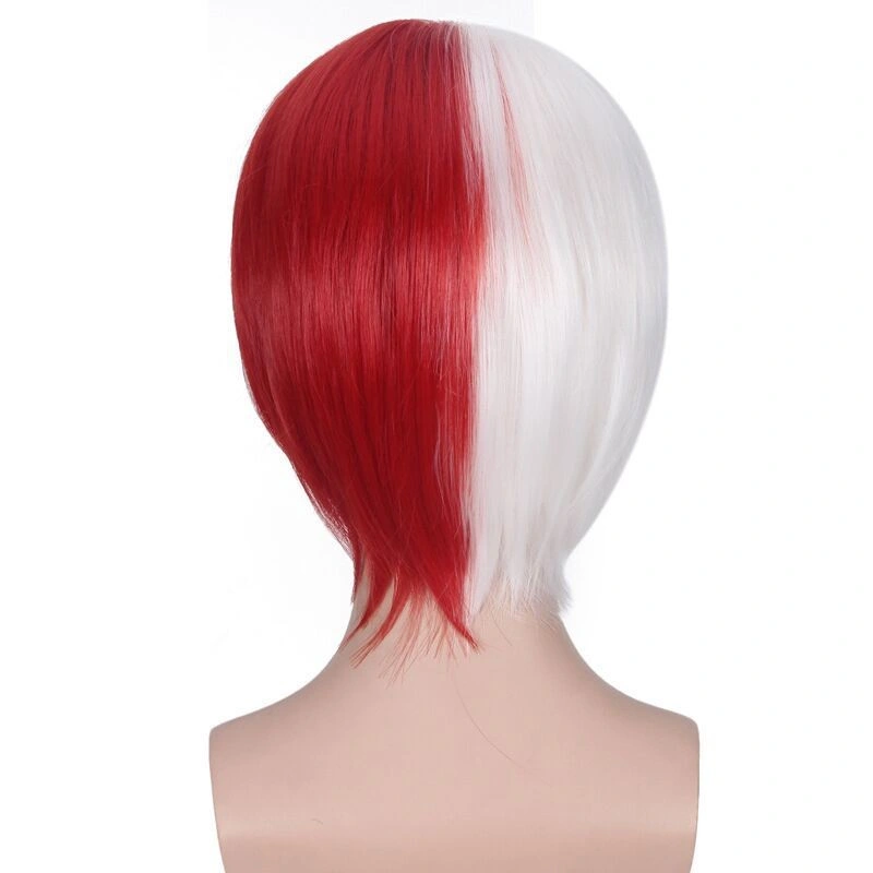 Academy Cosplay Wig Bang Jiao FROZEN Красный и Белый Matching Аниме-Виг