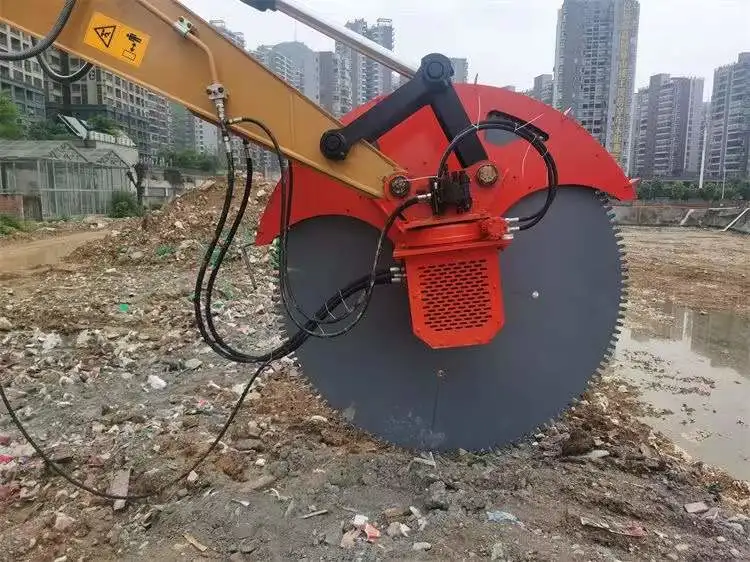 12 Months Warranty Water Spray Concrete Cutting Rock Chain Saw for 10 Tons Excavator