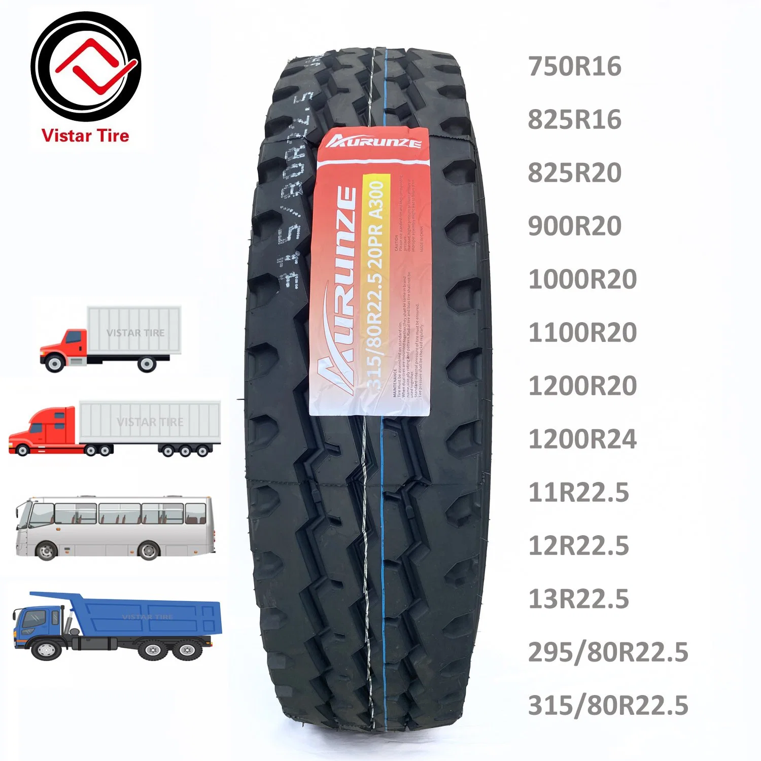 Chaoyang/Advance/Linglong/Triangle/Doublestar/Roadlux Brand Radial TBR Truck Tyres Factory Price 11r22.5 13r22.5 315/80r22.5 295/80r22.5 385/65r22.5 295/75r22.5